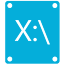 Drive X Icon 64x64 png